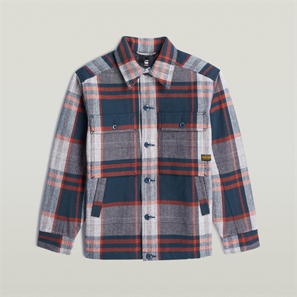 G-Star Mosa Padded Jacket - Rusty Orange Check