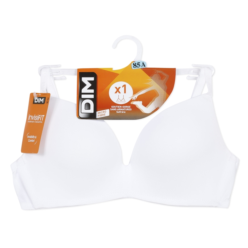DIM BH u. Bøjle - Hvid