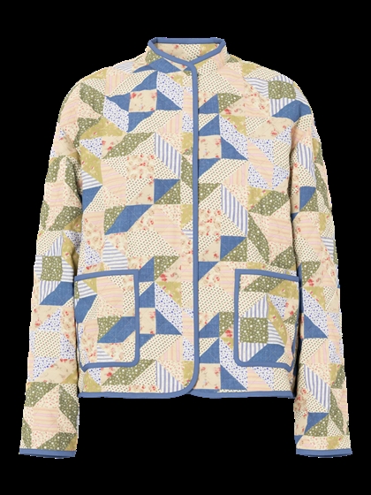 Pieces Quilted Bomber Jacket Rikke - Patchwork 