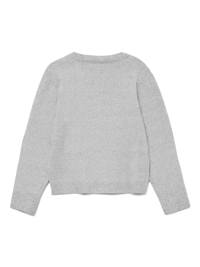 Vero Moda Girl Strik Doffy - Light Grey Melange