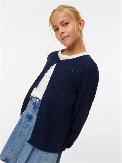 Vero Moda Girl Strik Cardigan Newlex - Navy 