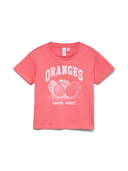 Veromoda Girl Tshirt Linda Caty - Coral Paradise 