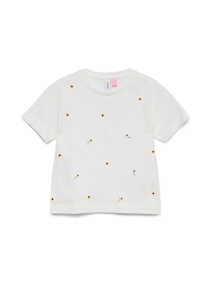 Vero Moda Girl T-shirt Sola Mette - Snow White 