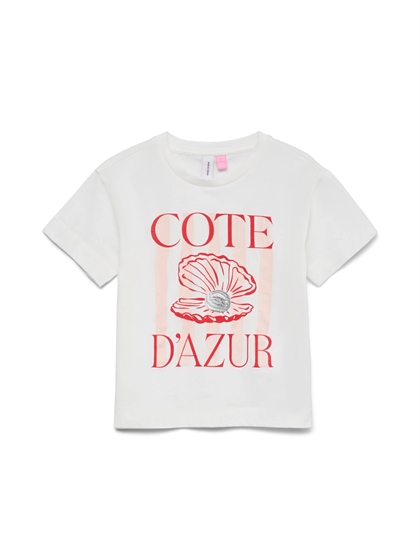 Vero Moda Girl t-shirt med print - casual hverdagsstyle 