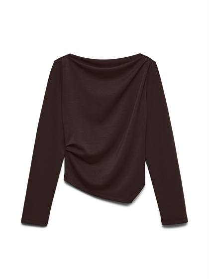 Vero Moda Boatneck Top - Chocolate Torte