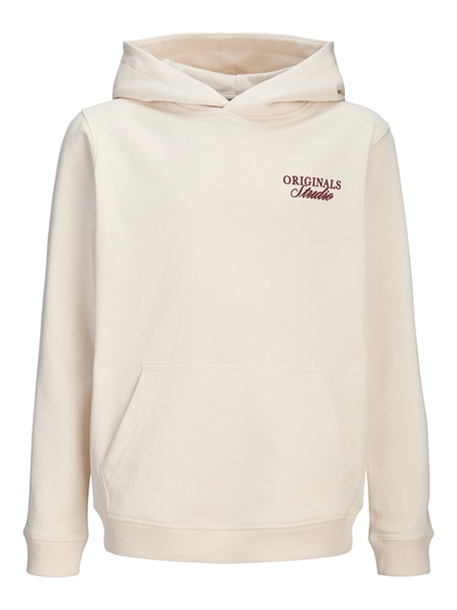 Jack & Jones Junior Hoodie – Cremehvid Relaxed Fit
