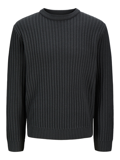 Jack & Jones Strik Jaxon Crew - Asphalt