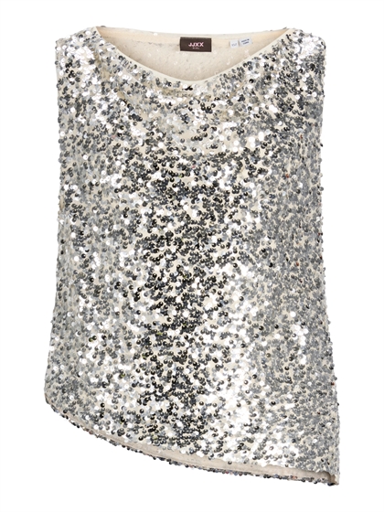 JJXX Top Zola Sequin - Silver