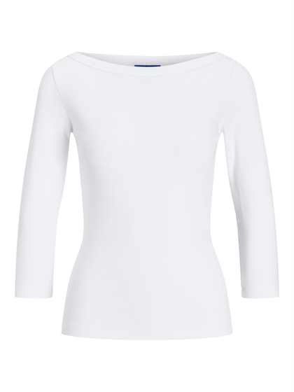 JJXX 3/4 Fifi Boatneck Top - Bright White
