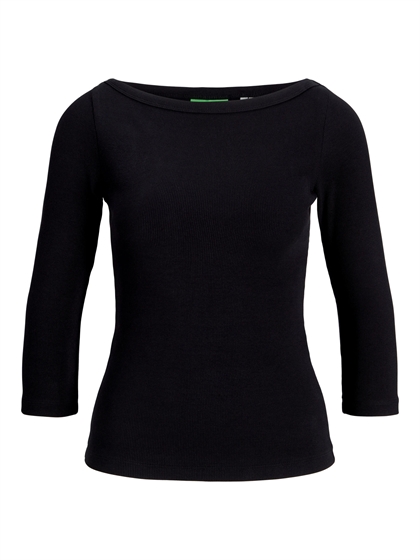 JJXX 3/4 Fifi Boatneck Top - Black