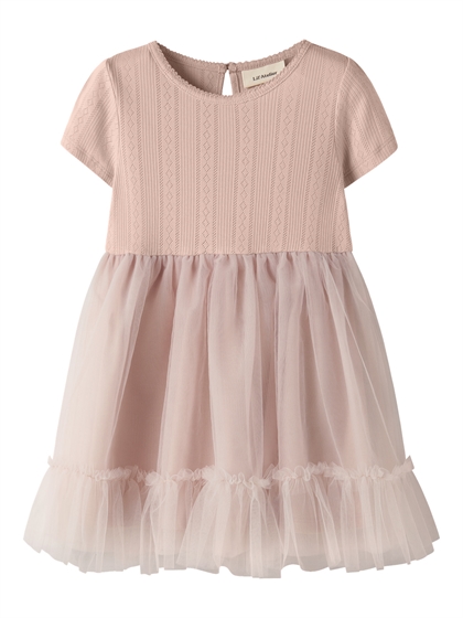 Lil' Atelier Kjole Fanella Tulle - Peach Whip