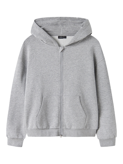 LMTD Zip Cardigan Nevo - Grey Melange