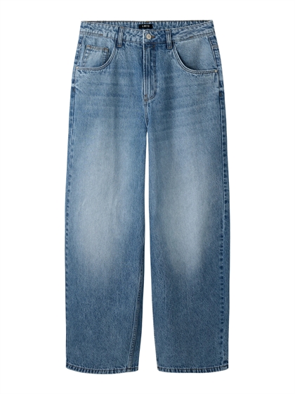 LMTD Birm Jeans – Loose fit jeans i medium blue denim til teens
