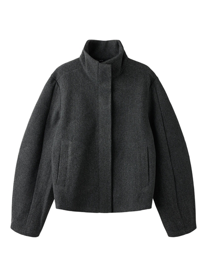 LMTD Jacket Barina Short - Dark Grey Melange