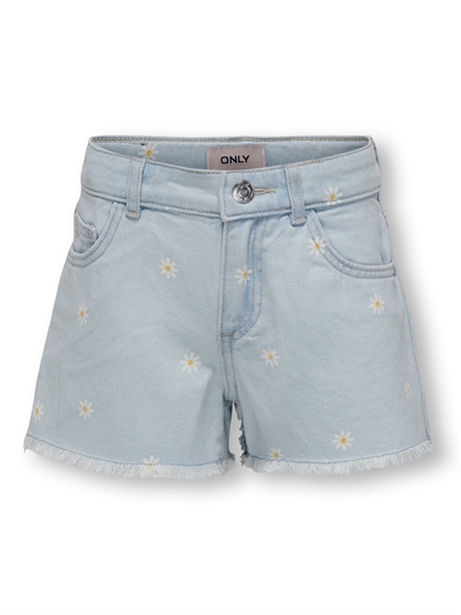 Kids Only Shorts Grobyn Daisy - Light Blue Denim