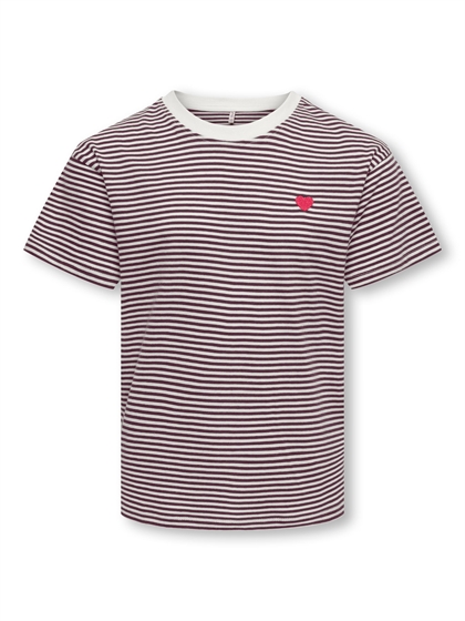 Kids Only T-shirt Pisa - Fig Stripes