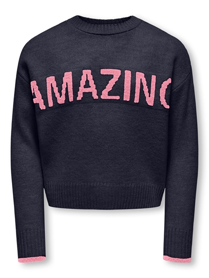 Kids Only  Strik Pullover – Navy/Pink