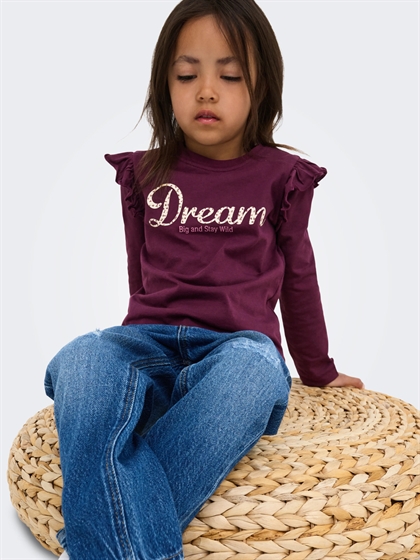 Kids Only Langærmede Bluse Sylvia Life - Fig