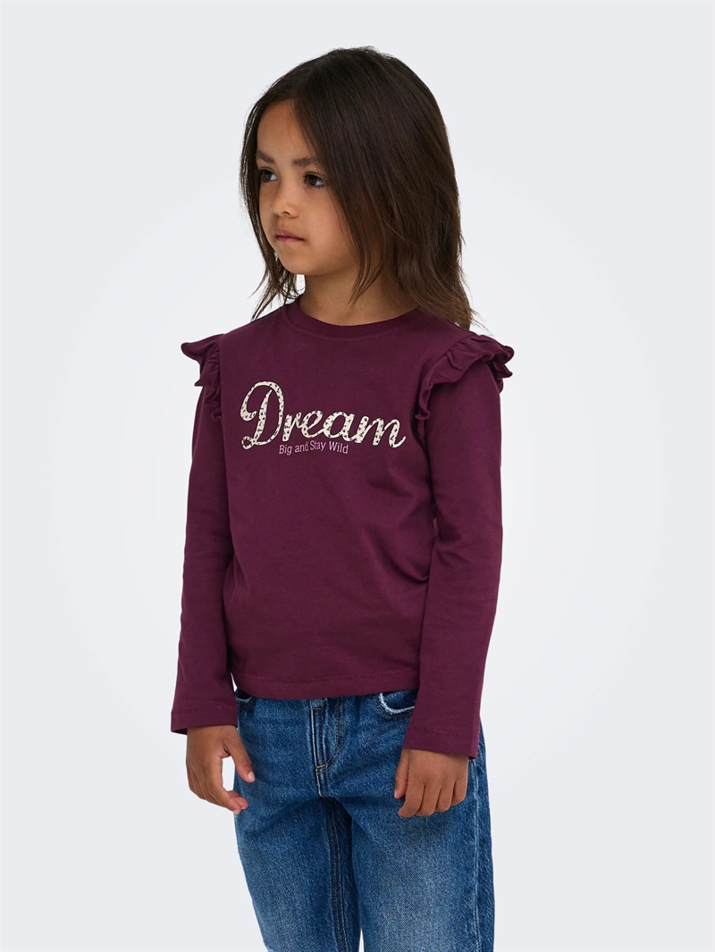 Kids Only Langærmede Bluse Sylvia Life - Fig
