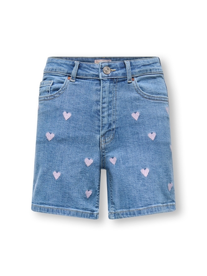Kids Only Shorts Juicy Heart - Light Medium Blue 