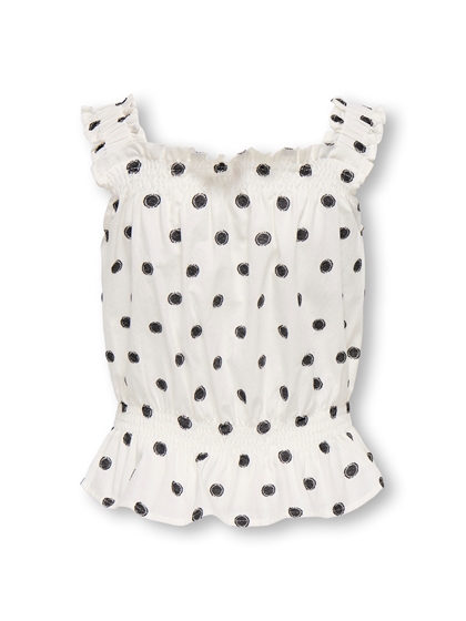 Kids Only Sweta Tunic Top – Feminin top til piger i Cloud Dancer 