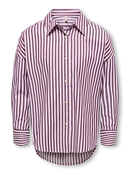 Kids Skjorte Vesper Loose Shirt - Pink Lady Stripes