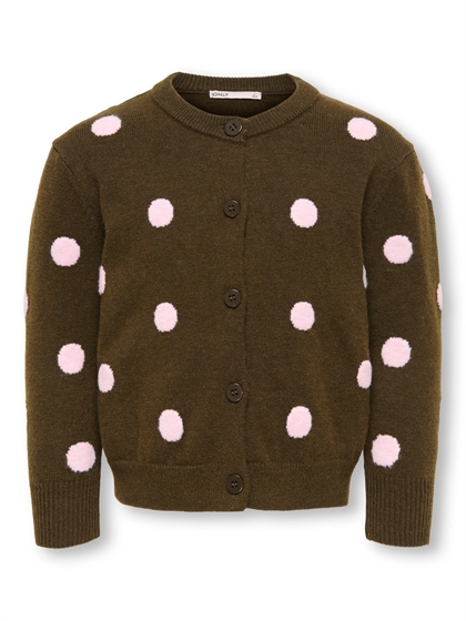 Kids Only Cardigan Groca - Bracken / Dot Pink
