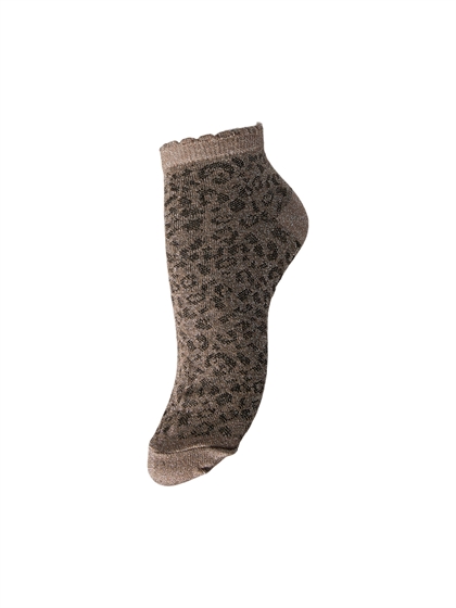 Pieces Strømper Sebby Glitter Sneaker sock - Black