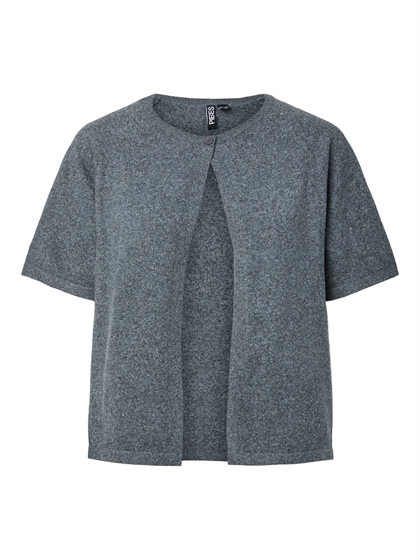 Pieces Cardigan Strik Bree - Dark Grey Melange 
