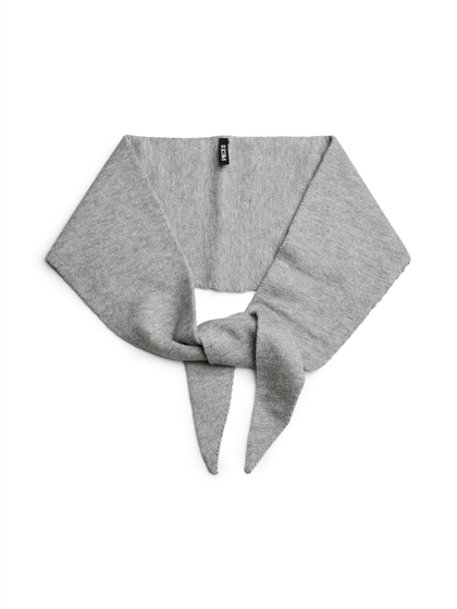 Pieces Tørklæde Komma Triangle Scarf - Medium Grey Melange