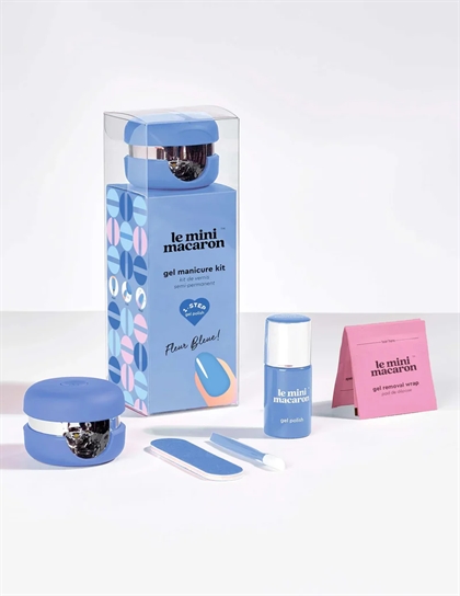 Le Mini Macaron Manicure Kit Fleur Bleue - Kit020