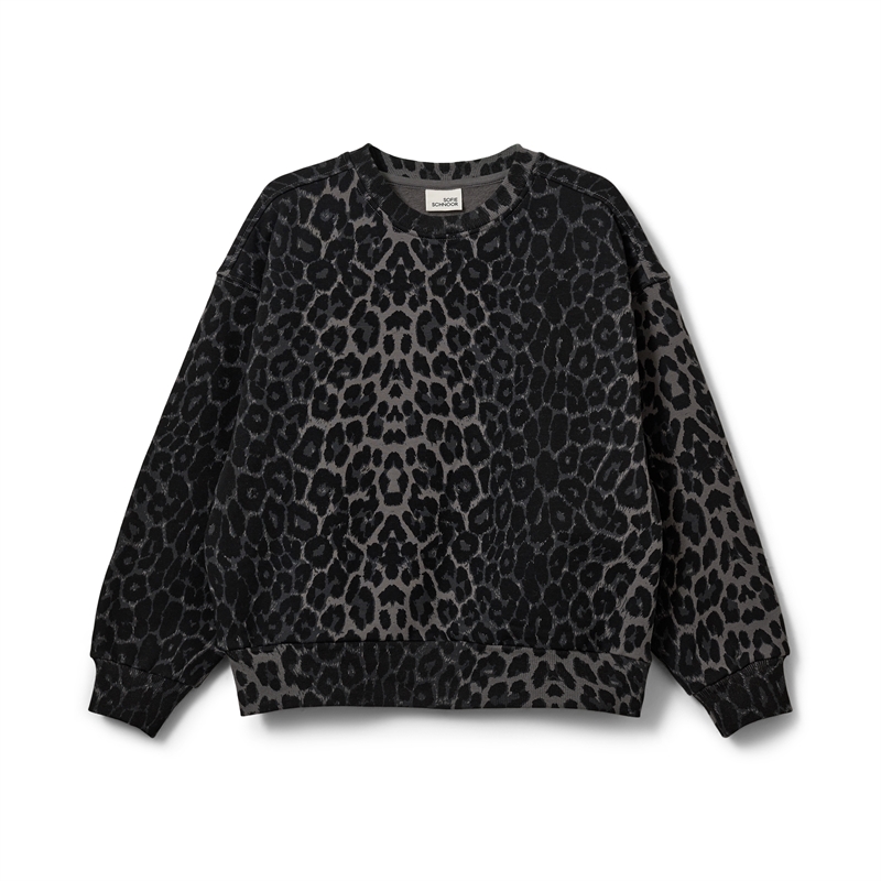 Sofie Schnoor Sweatshirt Elisy - Grey Leopard 