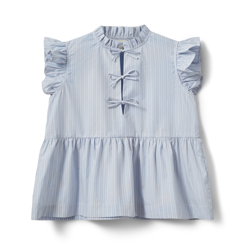 Sofie Schnoor Top Juliette - Light Blue Stripe 