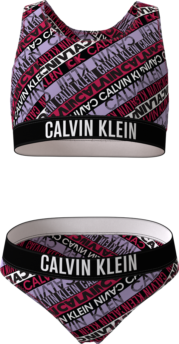 Calvin Klein biniki - sort/rosa/lilla