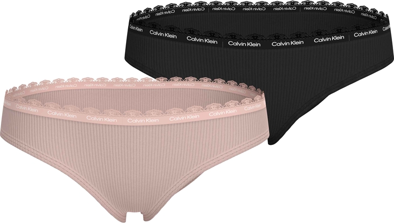 Calvin Klein Underbukser - Peachwhip/Sort (2pak)