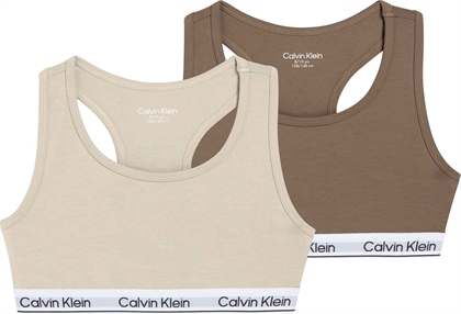 Calvin Klein Bralette/Begynder Bh - Whitecapgray/ Woodsmoke (2pak)