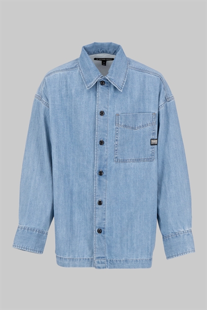 G-Star Skjorte Boxy Fit Shirt - Light Blue 