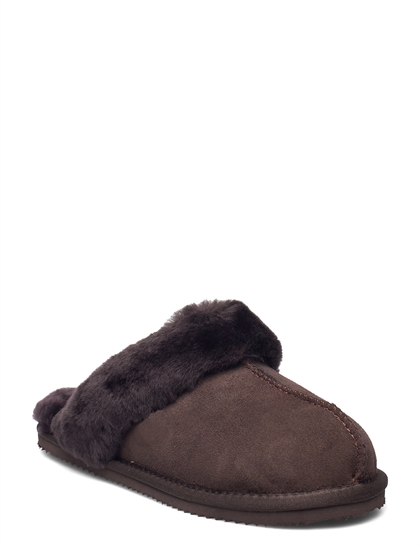 Rosemunde Hjemmesko Sydney Sherling Slippers - Coffee Brown