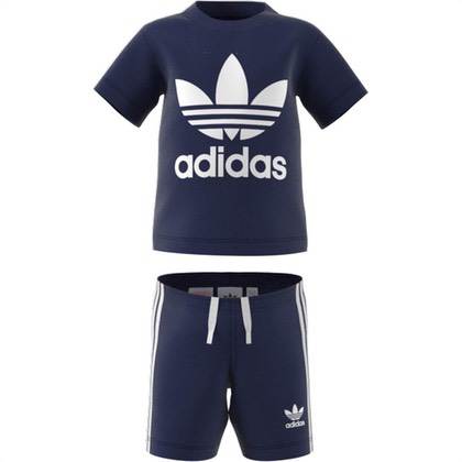 Adidas sæt med T-shirt og shorts - navy
