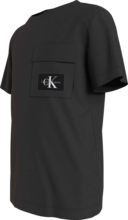 Calvin Klein T-shirt - "BADGE POCKET" - Sort