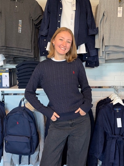 Ralph Lauren Kabelstrik - Navy 