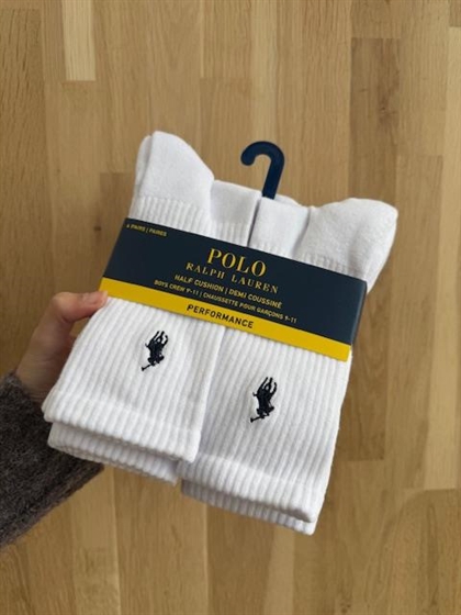 Ralph Lauren Sokker - Hvid