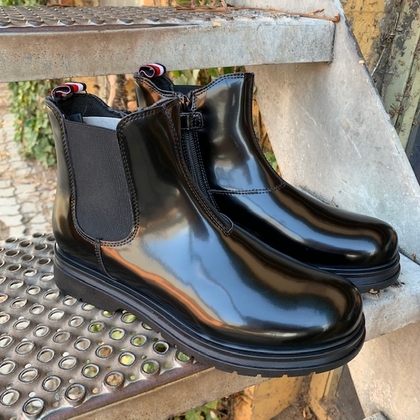 Tommy Hilfiger støvler "Chelsea boot" - sort / blank