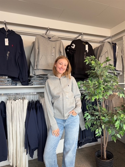 Ralph Lauren Zip Hoodie - Grå