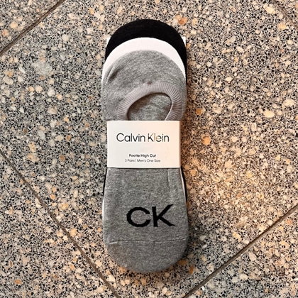 Calvin Klein Ankel Strømper - Hvid/Grå/Sort (3pak)