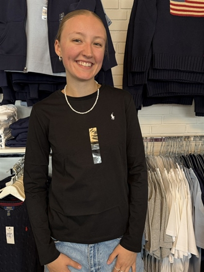 Ralph Lauren Langærmede bluse - Black