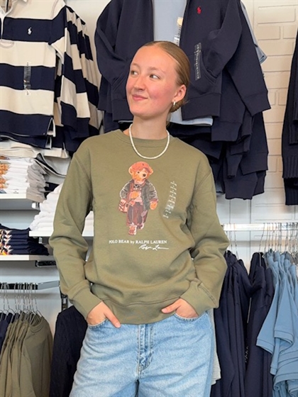 Ralph Lauren Sweatshirt m. Bjørn - Grøn