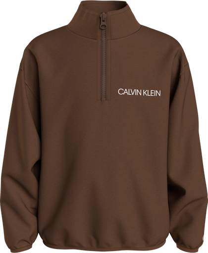 Calvin Klein zip sweatshirt - brun