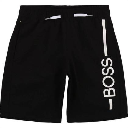 Hugo Boss badeshorts - sort/hvid
