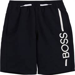 Hugo Boss badeshorts - navy/hvid